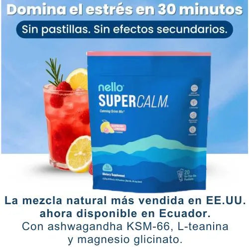 Suplemento natural para manejar el estrés, la ansiedad y mejorar el descanso