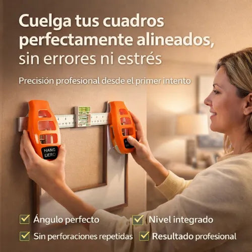 Sistema para colgar cuadros todo en uno