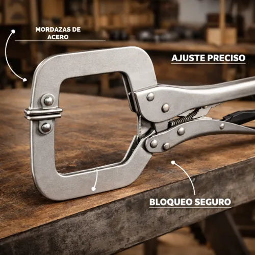 Sujeta, ajusta y trabaja solo con esta herramienta para madera.