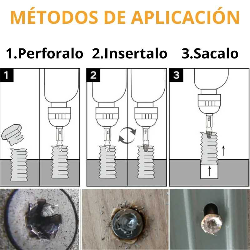 ExtractorPlus®: Solución Inmediata a Tornillos Dañados (5 Pcs)