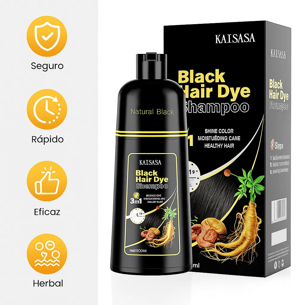 Champú 3 en 1 que cubre canas y nutre tu cabello