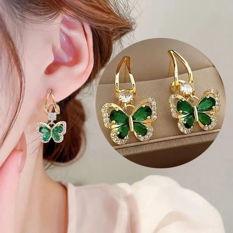 GreenGlow® - Aretes chapado en oro de 18k