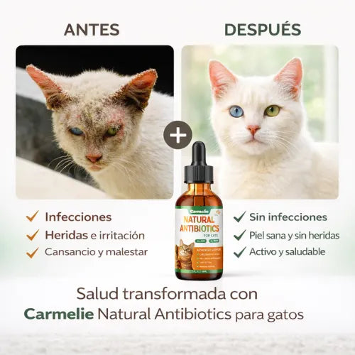 Quita las infecciones, alergias, picazón y ayuda al sistema inmunológico de tu gato
