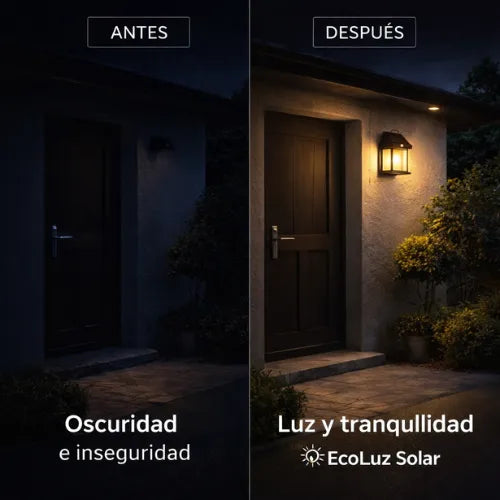 Lampara solar - Ilumina la parte exterior o interior de tu hogar