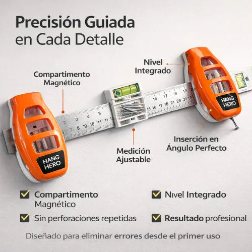 Sistema para colgar cuadros todo en uno