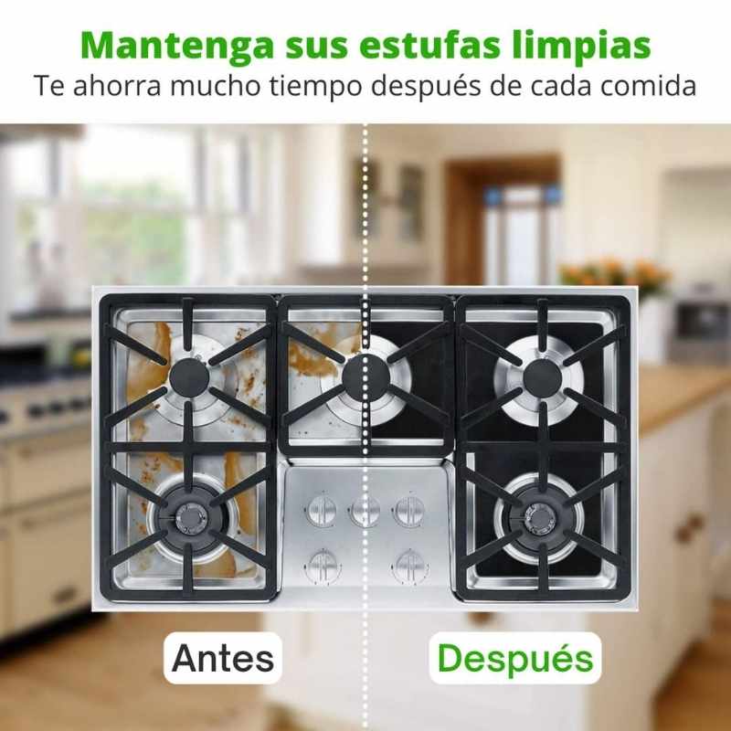 Estufa Clean - Protección y Limpieza Sin Esfuerzo (4 unidades)