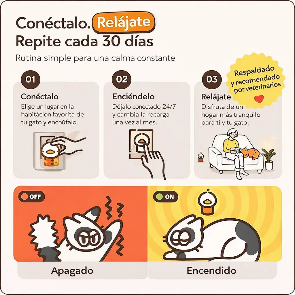Recupera la paz en tu hogar: Elimina el estrés y la agresividad de tu gato en 7 días (o menos) sin fármacos ni veterinarios costosos
