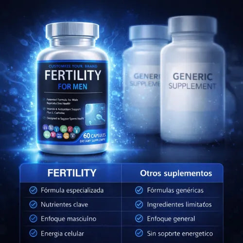 Suplemento potenciador masculino con hierro.
