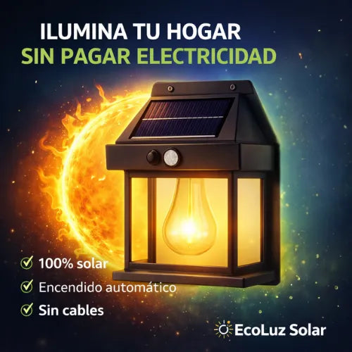Lampara solar - Ilumina la parte exterior o interior de tu hogar