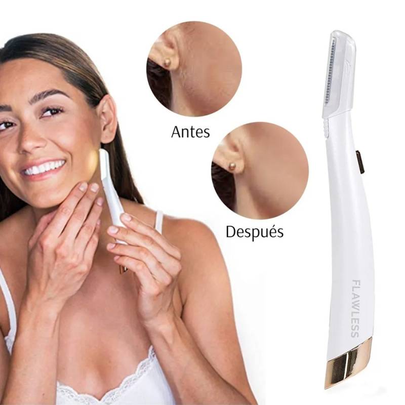 Flawless Dermaplane® - Depilador facial + 6 cabezales