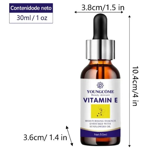 Esencia Reparadora Antiedad (Vitamina E) - Reduce Arrugas, Manchas y Ojeras