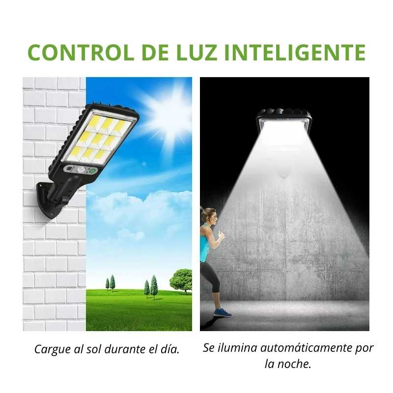 SunPower LED® - Iluminación solar inteligente y eficiente (Con control remoto)