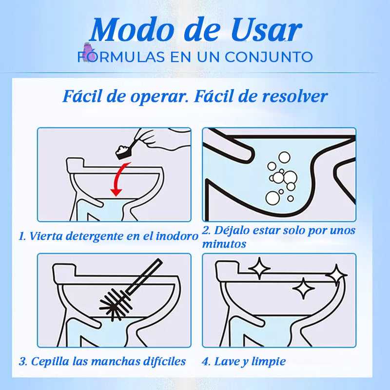 Toilet - Detergente Oxidante Activo del Baño (200 g)