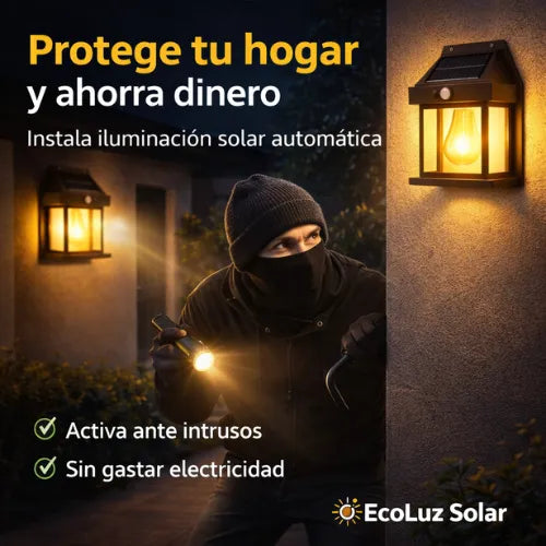 Lampara solar - Ilumina la parte exterior o interior de tu hogar