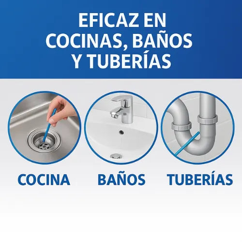 Destapa Grasa, Jabón y Olores En Tuberias (24 Unidades)