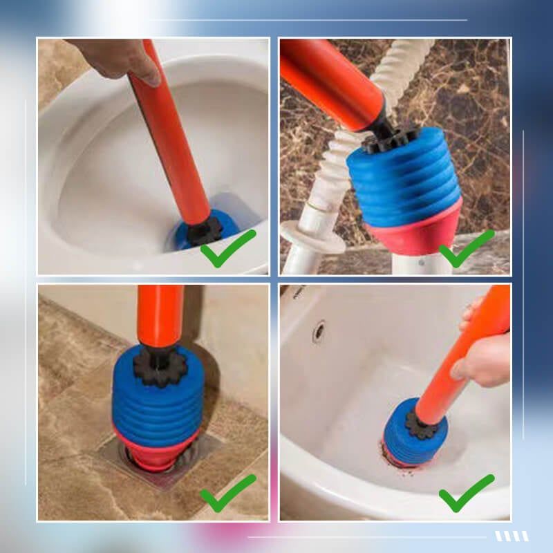 Toilet Plunger® - Desatascador de alta presión (67 x 11.5 cm)