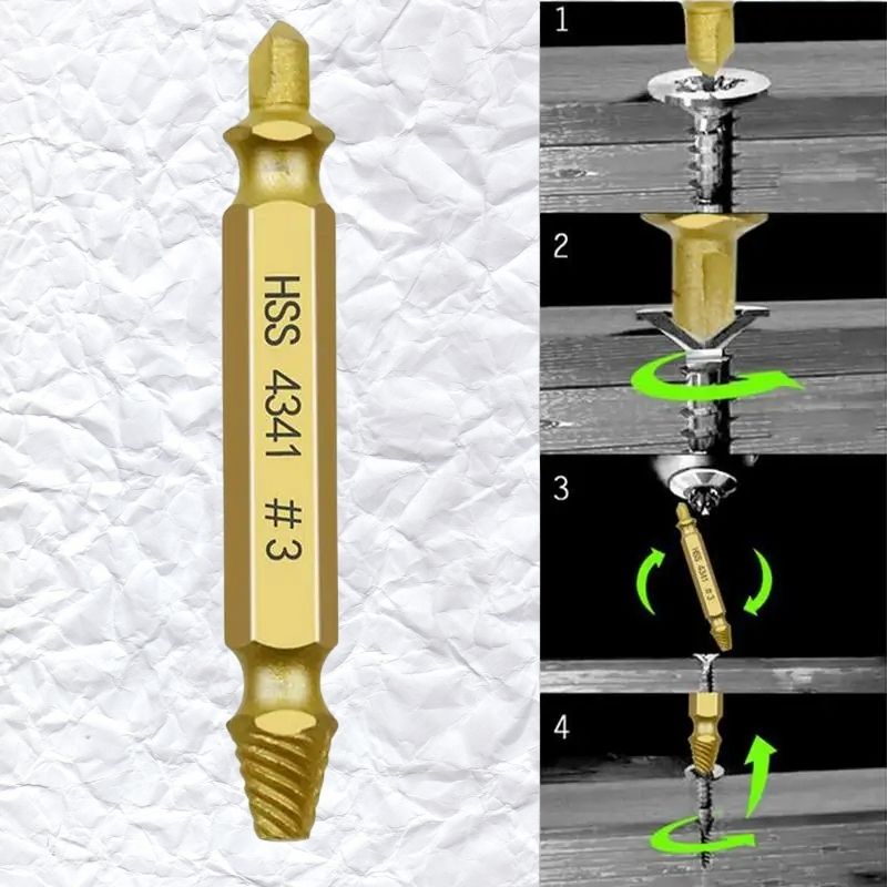 ExtractorPlus®: Solución Inmediata a Tornillos Dañados (5 Pcs)