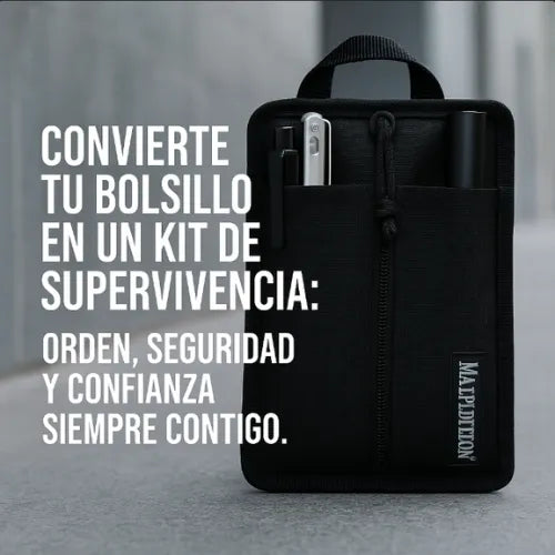 Organizador de bolsillo seguridad portátil en tu mano.