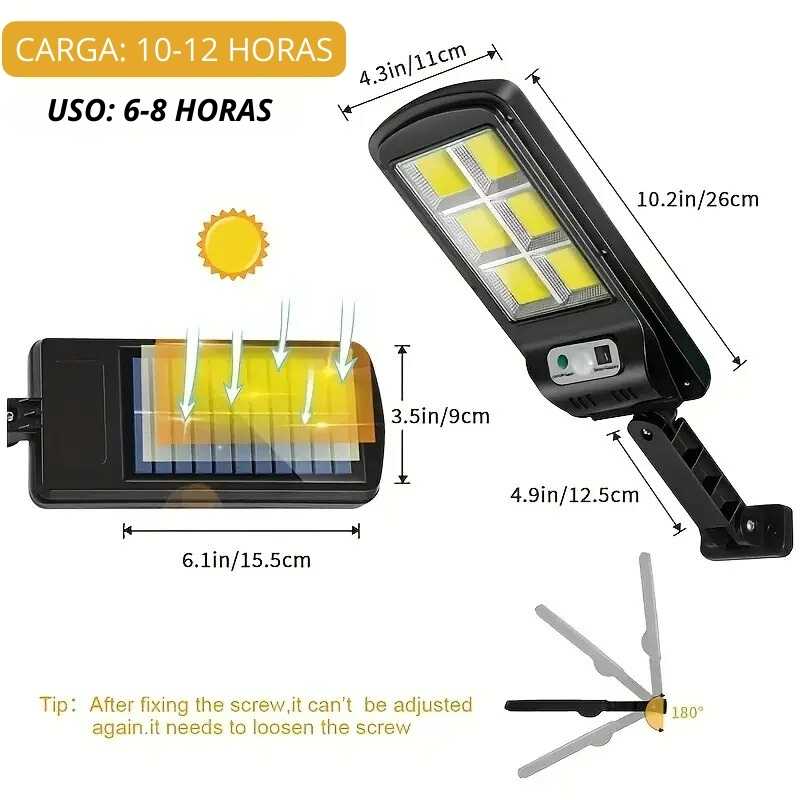 SunPower LED® - Iluminación solar inteligente y eficiente (Con control remoto)