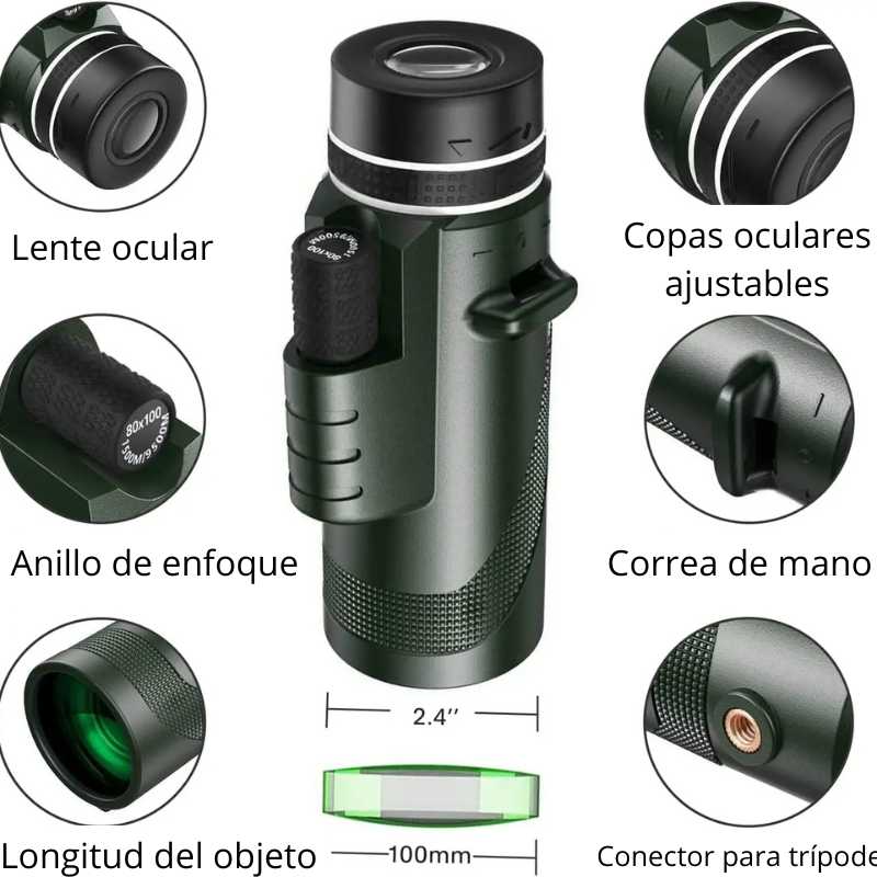 ClearView Pro®: Telescopio portatil + accesorios