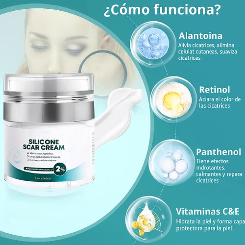 Crema eliminadora de cicatices