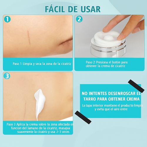 Crema eliminadora de cicatices