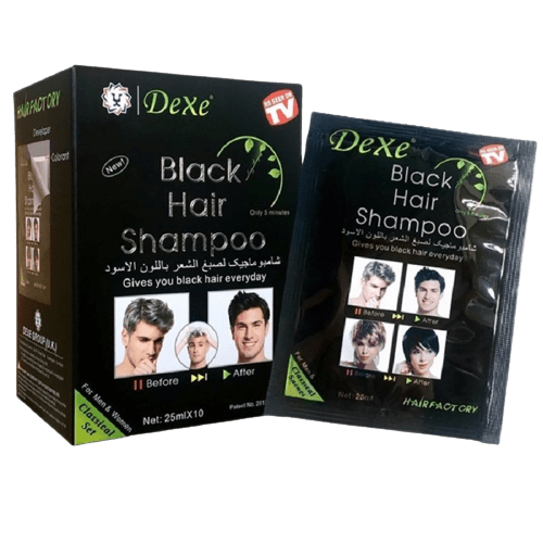 Shampoo Cubre Canas Negro X 10 Sobres