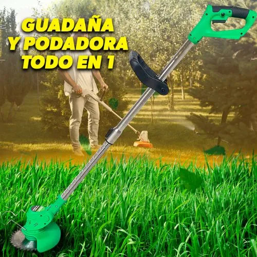 CORTADORA Y PODADORA DE MALEZA ELECTRICA + 2 BATERIAS