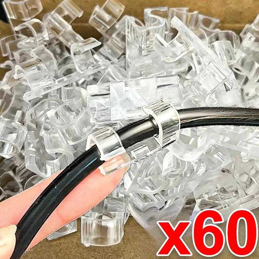 Hiper Clips®: Organiza y Protege tus Cables (60 unidades)