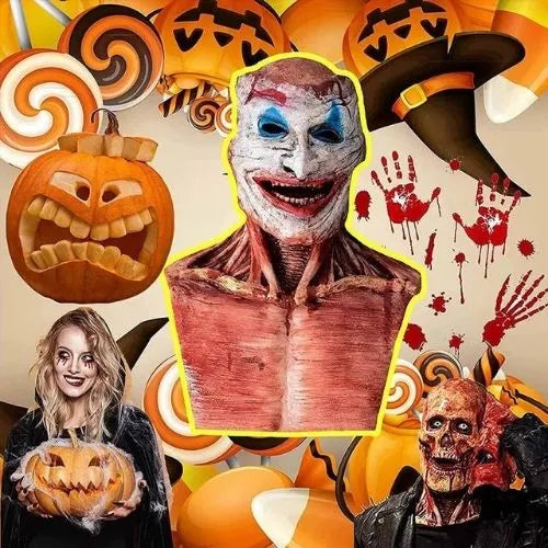 Máscara de calavera de Halloween de doble capa