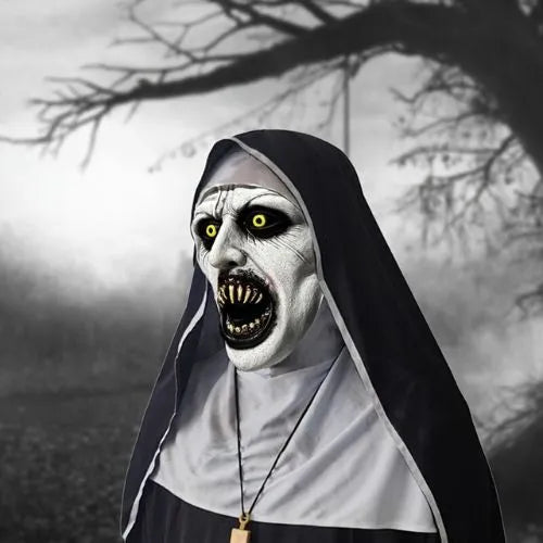 Máscara de monja de terror