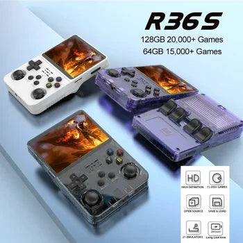RetroGamer R36S® - Mini consola de juegos clasicos