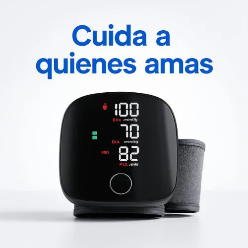 Tensiómetro de muñeca - Cuida a quienes amas con un control fácil