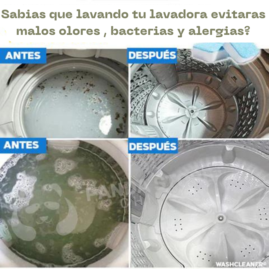 Wash Cleaner: Pastillas limpiadoras de lavadoras (12 Unidades)