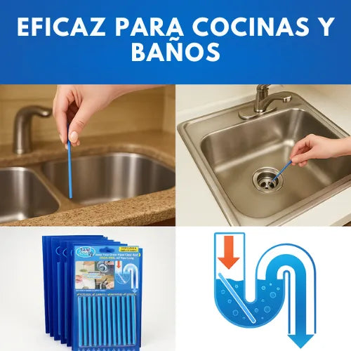 Destapa Grasa, Jabón y Olores En Tuberias (24 Unidades)