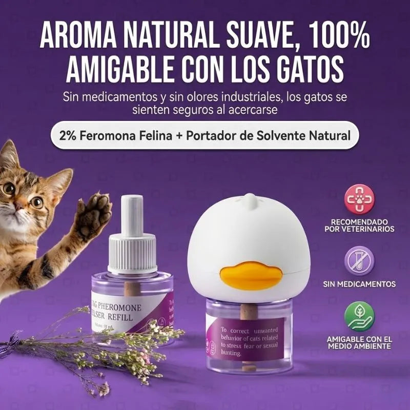 Detén los rasguños, maullidos y el estrés de tu gato