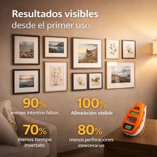 Sistema para colgar cuadros todo en uno