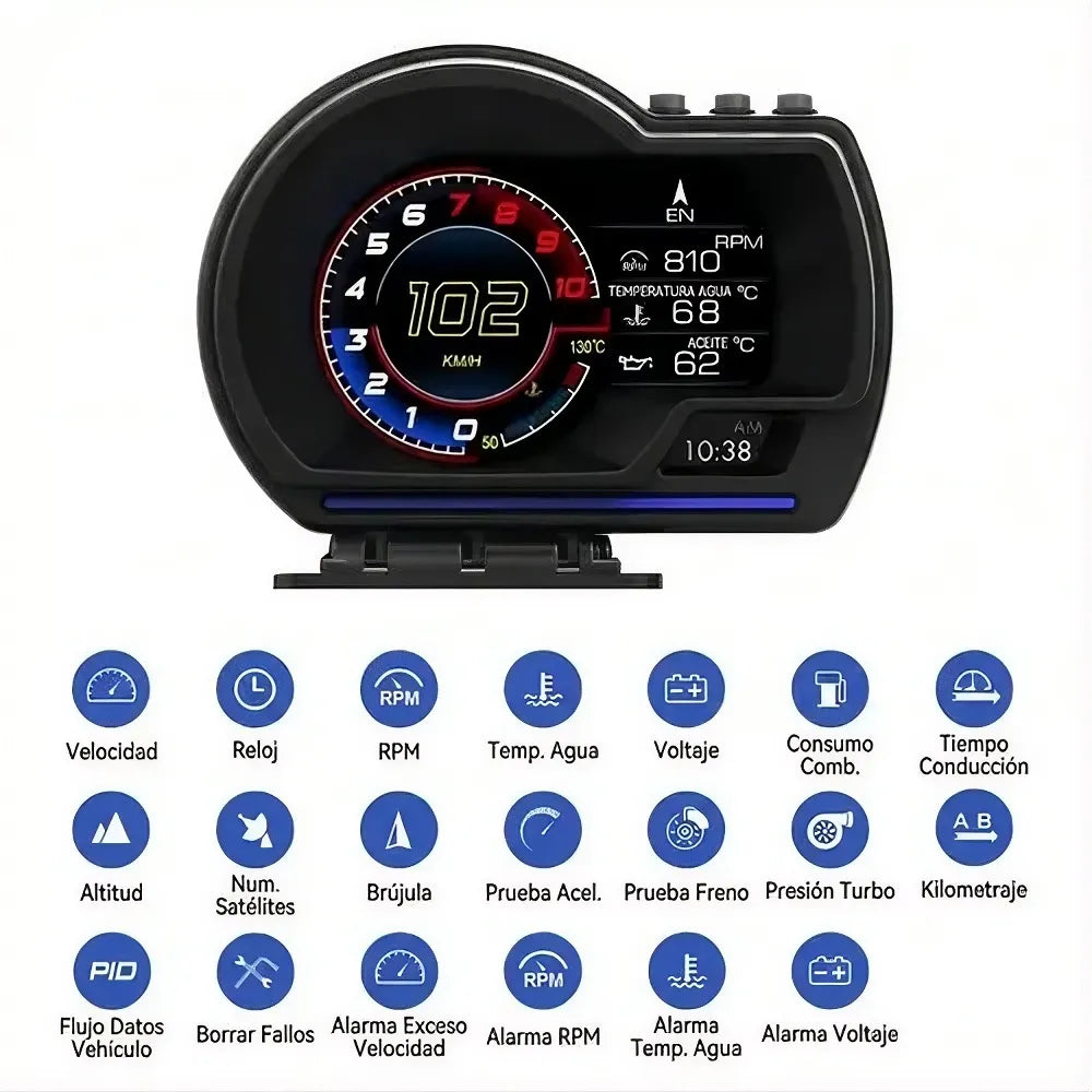 Tacometro - Convierte tu carro en inteligente y controla todo mientras conduces