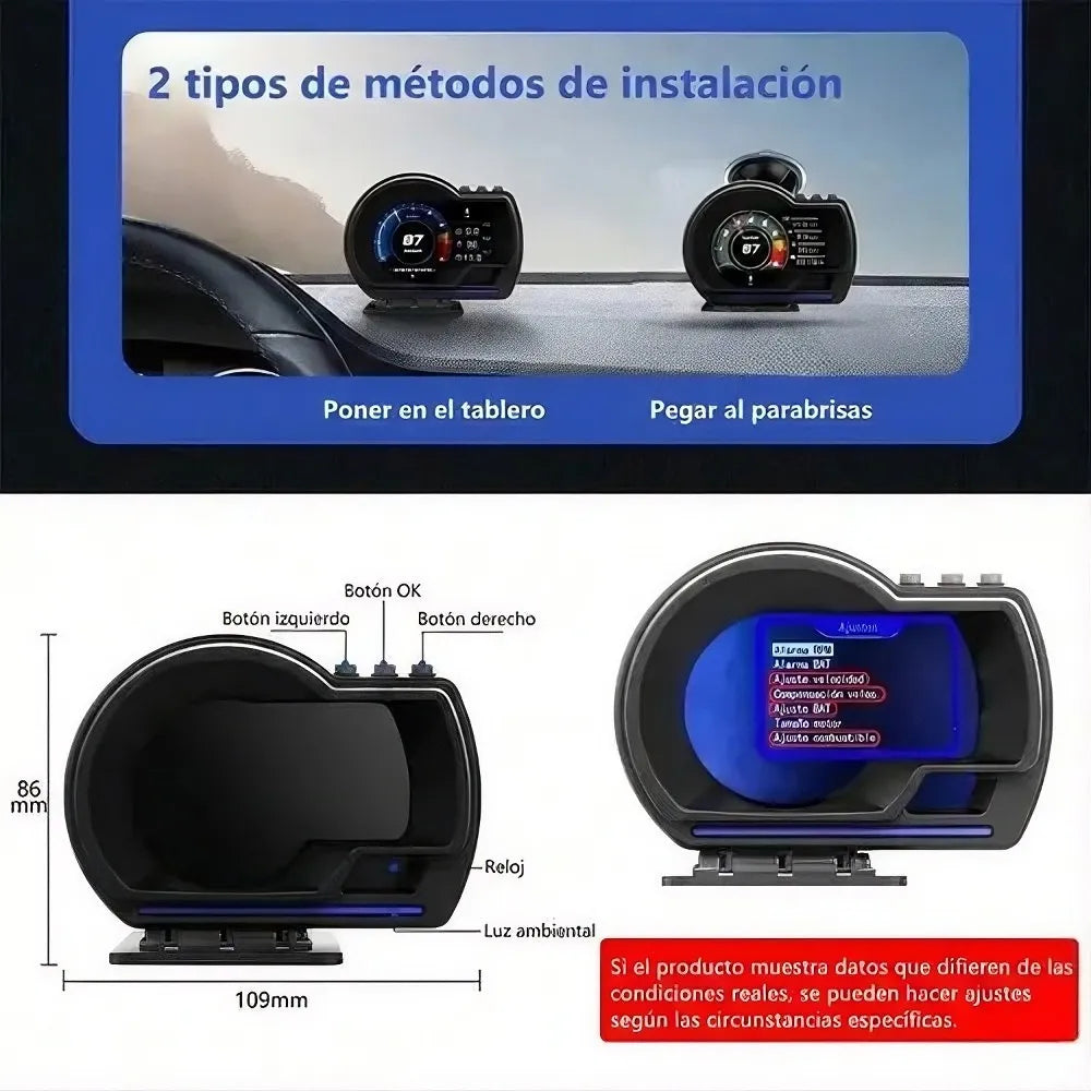 Tacometro - Convierte tu carro en inteligente y controla todo mientras conduces