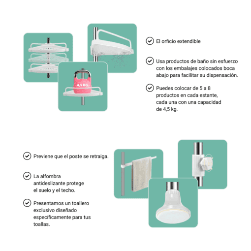 RACKBATH: Organizador de baño