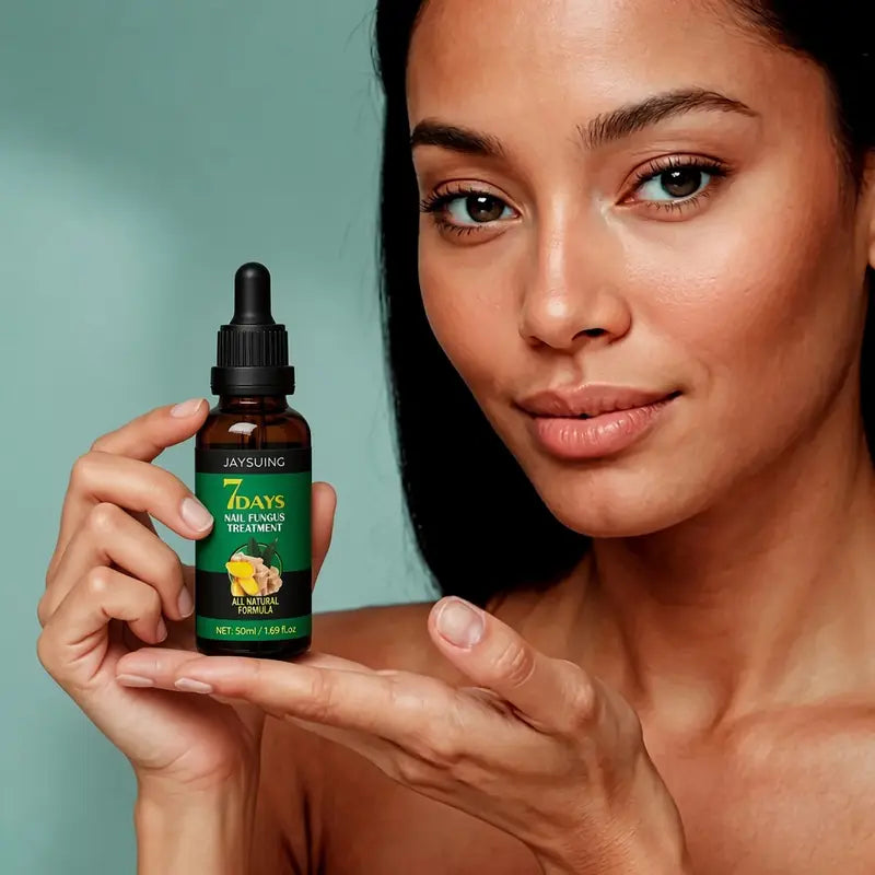 Mujer con 7 Days Fungus Free Nails
