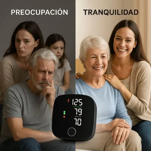 Tensiómetro de muñeca - Cuida a quienes amas con un control fácil