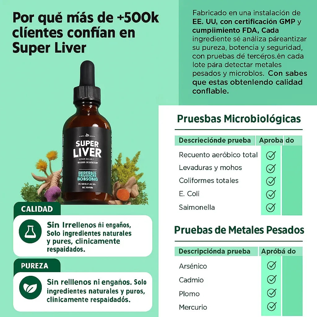 Super Liver - Elimina la cirrosis y el higado graso